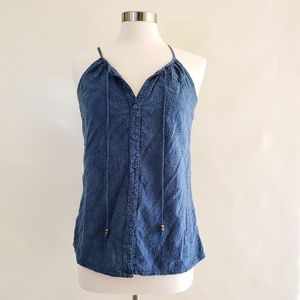 LUNA MOON Embroidered Tank Top